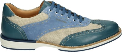 Galizio Torresi - 313930 - Vrije tijdsschoenenHeren veterschoenHeren sneakersCasual - Kleur: Blauw - Maat: 41