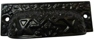 Rectangular Inca Cup handle Black on Iron