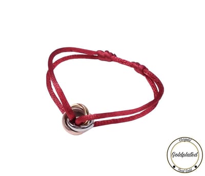 Soraro Tricolor Armband | Rood | Goldplated | Soraro Armbanden | Cadeau voor haar | verjaardag vrouw
