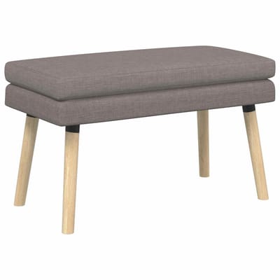 vidaXL - Dubbel-laags - bank - Taupe - 80 - x - 40 - x - 47 - cm - Stof