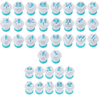 MTTproducts- Cookie Cutter Set - 26 Stuks Alfabet/Nummer - Bakmal voor Biscuits - Icing Letter Snijders - Decoratieve Snijders - Eenvoudig Schoon te Maken - Biscuitvormpjes