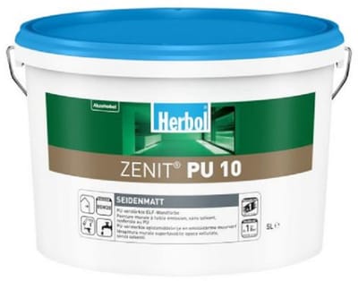 Herbol - Zenit PU 10 - WIT Zijdemat - 5L