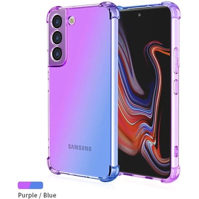 Gradiënt Airbag Schokbestendige TPU Hoes voor Samsung Galaxy S26 Ultra S25 Edge S24 S23 FE S23 S22 Plus S21 Beschermhoes Funda For Galaxy S10