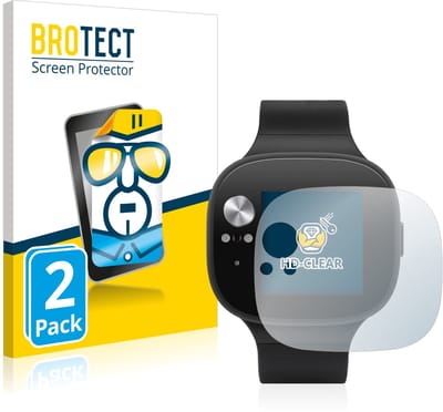 BROTECT - Screenprotector voor ASUS Vivowatch BP - Folie Beschermfolie transparant 2 Stuks