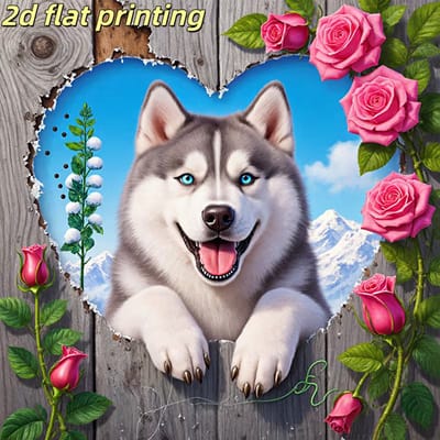 DIAMOND PAINTING 30 x 30 cm Husky of wel Malamoet