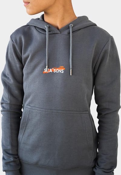 SEA'SONS - Kleurveranderende Hoodie Print Kinderen | Oranje-Geel - Maat 176