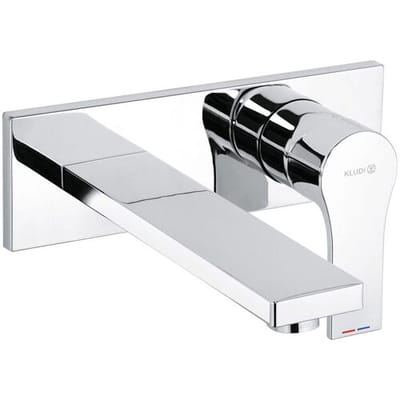 Kludi Zenta SL washbasin 2 LOCH wall-mounted single mixer projection 18 cm One-piece rosette 482470565