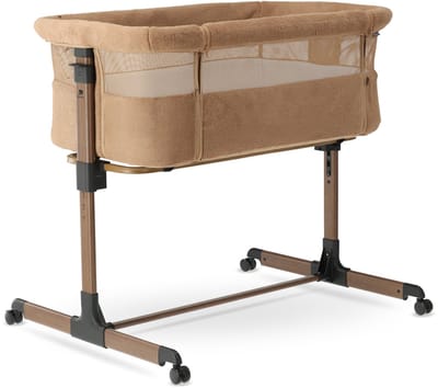 Deryan Snoozy Teddy Co Sleeper - Wieg voor Baby - Verstelbaar - Bruin