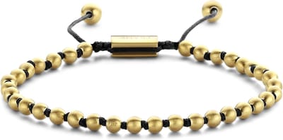 Frank 1967 Beads 7FB 0377 Stalen beads armband - One size - 4 mm - Goudkleurig