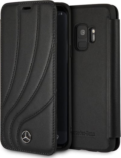 Samsung Galaxy S9 hoesje - Mercedes-Benz - Zwart - Leer
