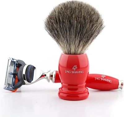 Originele scheerset van topkwaliteit met luxe scheermes met 5 randen en scheerkwast, scheerset voor mannen