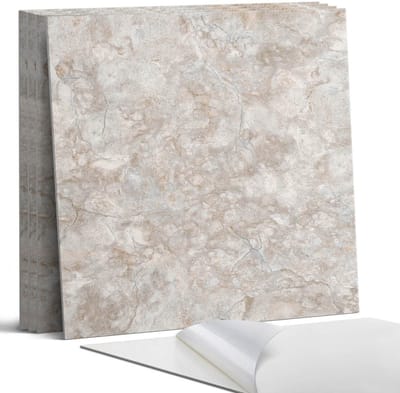 Coloray Wandpanelen Zelfklevend - Natuursteenpatroon Zelfklevende Wandpanelen - 50 cm x 50 cm - Beige Wandpaneel PVC - 5 stuks - Texturen Wandpanelen Zelfklevend - Keuken Wandpanelen - Wandpanelen Badkamer