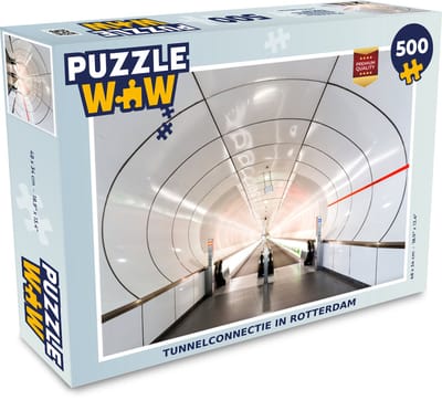 Puzzel Rotterdam - Architectuur - Tunnel - Legpuzzel - Puzzel 500 stukjes