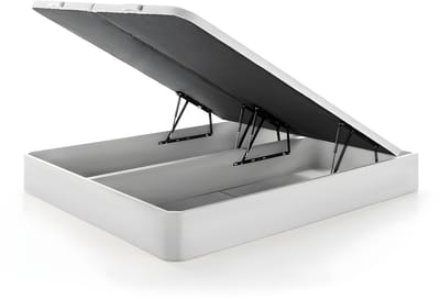 Vente-unique Set 180 x 200 cm bedbodem met opbergruimte, wit + hybride matras met pocketveren en vormgeheugen van 25 cm dik - ASTRIA Art Collection van YSMÉE