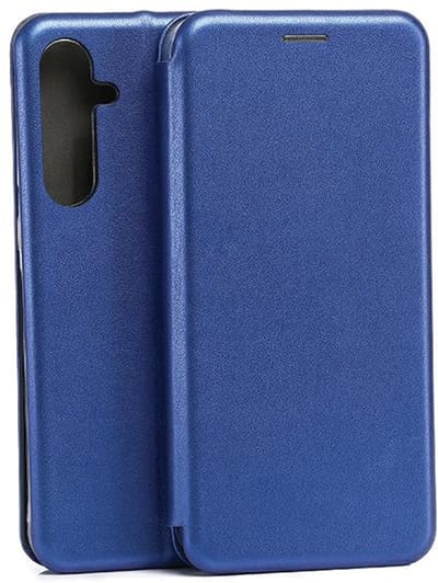 Beline - Boekmagnetische Telefoonhoes - Samsung A55 - Niebieski - Met Zakken