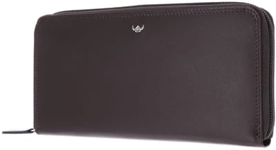 Golden Head Leren portemonnee Polo RFID Protect RV-Damenbörse 2822 Dunkelbraun donkerbruin