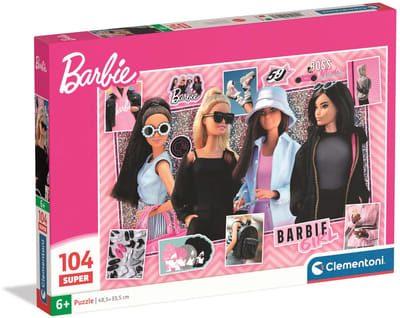Clementoni Kinderpuzzel Barbie Vol. 3 - Puzzel 104 Stukjes - Supercolor Collectie - Legpuzzel voor je Kind - Puzzels voor Kinderen vanaf 6 Jaar