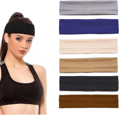 Set van 6 Dames Elastische Sportbanden Antislip voor Yoga, Fitness en Joggen
