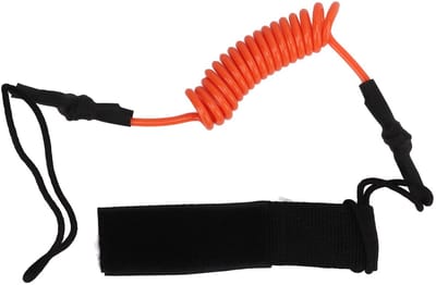 Zeynomax - Kajak-peddellijn - Veiligheidslijn - Duurzaam en sterk - Oranje - Paddle lijn voor kano - Perfect voor kajakken en surfen - Veiligheid vo..
