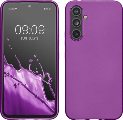 kwmobile telefoonhoesje geschikt voor Samsung Galaxy A54 5G - Hoesje voor smartphone - Back cover in metallic paars