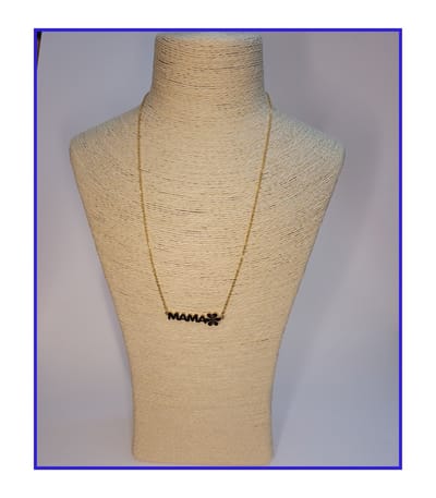 HÕBE – Mama Goud ketting – 18 Karaat Goud Verguld Staal– Gerecycled Edestaal– Collier – Handgemaakte Sieraad – Accessories – Dames Ketting – Karabijnhaaksluiting – 45 cm Lengte