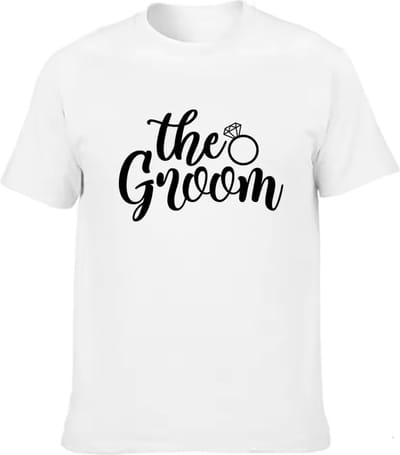 TEAM GROOM - Vrijgezellenfeest - MAAT S - WIT - Team Bruidegom Mannen Korte Mouwen T-shirt Bachelor Party - T-shirts Bruiloft Beste Man Vrijgezellenfeest