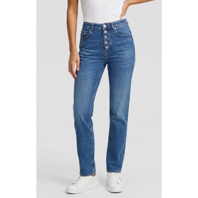 Karl Lagerfeld Straight Shank Denim Dark Washed Blue Taglia: W27L32 | Pantaloni Outlet | Donna | Blu