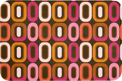Badmat 90x60 cm - Antislip - Modern - Retro - Kleurrijk - Badmatten voor badkamer - Badkamermat - Douchemat - Badkamer mat