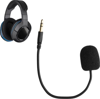 kwmobile microfoon voor gaming headset - geschikt voor Turtle Beach Stealth 400 / 420x / 450 / 520 / Recon 50x / 50p / 60p - - In zwart