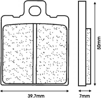 Plaquette de frein CL BRAKES pour Moto KTM 500 MX 1985 à 2020 Neuf