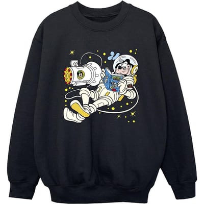 Disney Jongens Goofy Lezen in de Ruimte Sweatshirt (Zwart)
