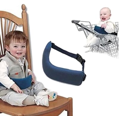 Dailygoods- Kruisriem Hoge Stoel - Veiligheidsriem Baby - Draagbare Kinderstoel - Verstelbare Beugel - Hoogwaardig Materiaal - Comfortabele Voering