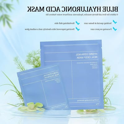 Hydrogel slaapmasker voor stralende huid, kalmerend vochtmasker voor droge en gevoelige huid, intensieve nachtverzorging voor optimale hydratatie