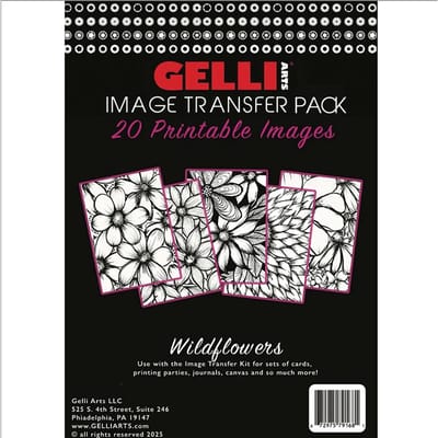 Gelli Arts Foto Transfer Set Wilde Bloemen 21,3 x 14,2 cm