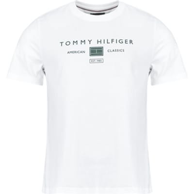 Tommy Hilfiger  T-shirt Korte Mouw BRAND LOVE MONO STACK TEE