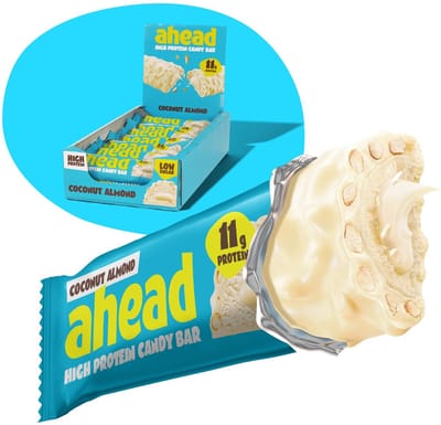 ahead Protein Bar – Suikerarme Eiwitreep – Doos 12×45 g (540 g), 14×45 g (630 g) –11–12 g Eiwit – Suikerarm, Vezelrijk, Zonder Palmolie