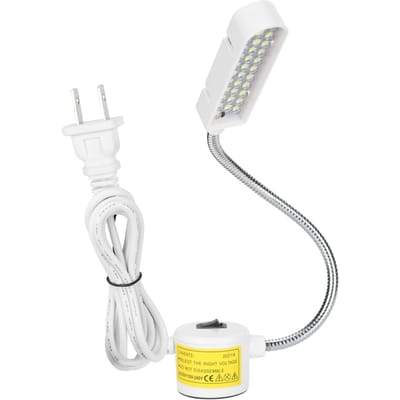 Lampe pour machine à coudre 33 LED Highlight 360°Tuyau métallique réglable en degrés, adsorption magnétique, couture