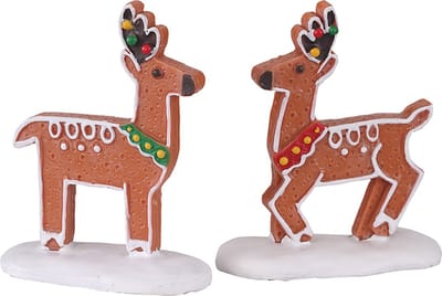 Lemax - Deer Delights, Set Of 2 - Kersthuisjes & Kerstdorpen