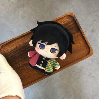 Demon Anime Figuur Giyu Tomioka Mitsuri Kanroji Douma 10cm Katoenen Pop Pluche Speelgoed Schattige Bureau Decoratie Festival Cadeau Voor Fans