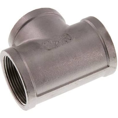 1 1/2'' NPT RVS T-stuk 16 Bar - FL3T-F-SH-112N