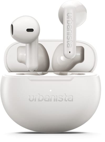 Urbanista Austin 2 Draadloze Oortjes – Bluetooth – Voor Sporten en Dagelijks Gebruik – 25u Afspeeltijd – IPX4 Waterbestendig – EQ3 Instellingen – Wit