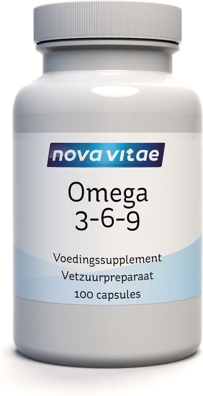 Nova Vitae - Omega 3 6 9 - Visolie - Borageolie - Olijfolie - 100 capsules