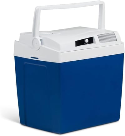 Aura® Koelbox Elektrisch 12v 230 Volt - Elektrische Koelbox - Elektrische Koelbox 12 en 230 Volt - Blauw - 29cm x 39cm x 39cm