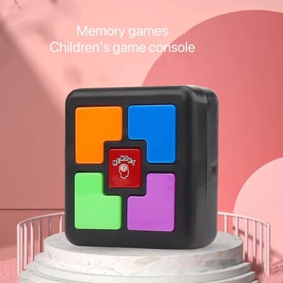 Vierkante Geheugentraining Gaming Machine Opruiming Bu Hoge Kwaliteit Duurzaam Ontwerp Veilig voor Kinderen tton Speelgoed Flash Zak Gaming Machine Oefen Focus beige