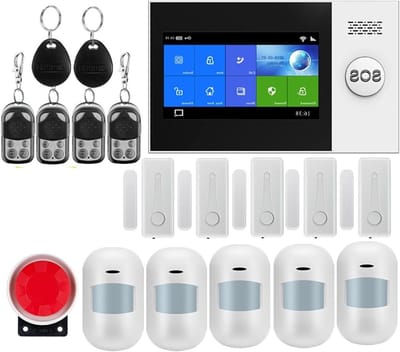 Draadloos Alarmsysteem - Home Security - Object Beveiliging - App Bediening - 4.3 Inch Touchscreen - W4B11