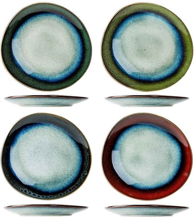 Jamiro Mix Dessert Plate 20,5x19,5 -4assegg Shape