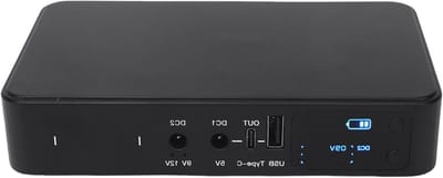 Ononderbroken Voeding met 18000mAh, USB Type C en Instelbare 5V/9V/12V Uitgang voor Router, Beveiligingscamera en Vingerafdrukscanner