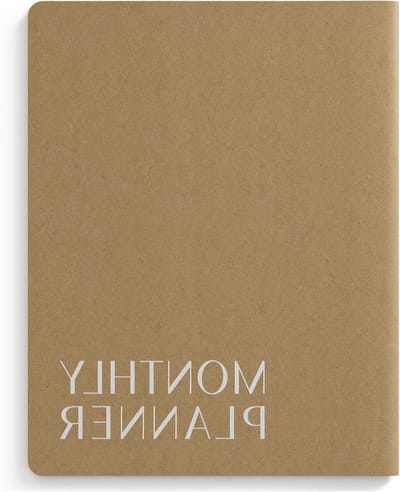 Maandplanner 2026-2027 - Agenda Planner - Studie Werk - 18 Maanden Overzicht - 8.5x11 Inch - Kraft Bruin