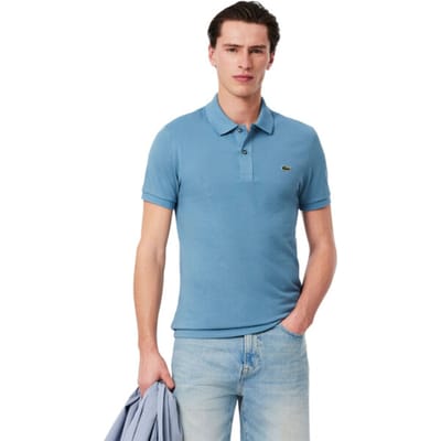 Lacoste Poloshirt Paris Piqué Blauw - Maat M - Heren