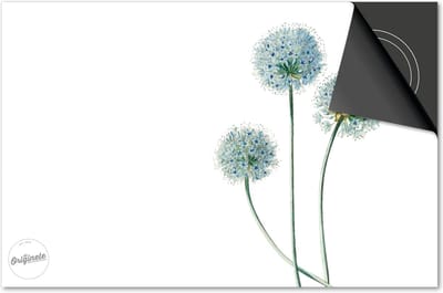 Inductie beschermer 60x60 - afdekplaat inductie mat - Dietrix Kookplaat beschermer - Exclusief - Botanical - Allium Bollen plant